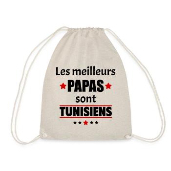 Les meilleurs papas sont tunisiens,fête des pères - Sac de sport léger - nature - Devant