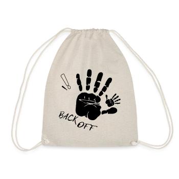 BACK OFF, is not your life, respect my space - Drawstring Bag - nature - Front