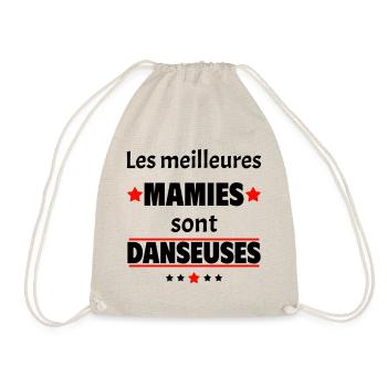 Les meilleures mamies sont danseuses, cadeau noël - Sac de sport léger - nature - Devant