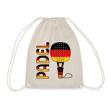 GERMAN PADEL TENNIS GERMANY - Drawstring Bag - nature - Front