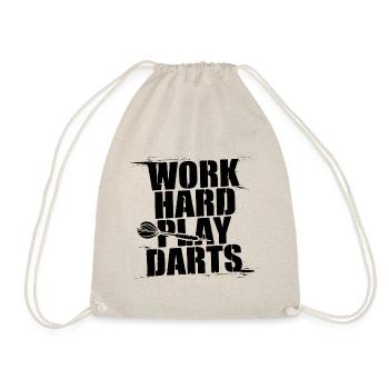 Travailler dur Jeu Fléchettes Joueur de fléchettes Sport - Sac de sport léger - nature - Devant