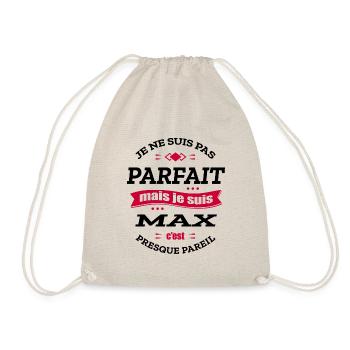 MAX PARFAIT - PRENOM MAX - Sac de sport léger - nature - Devant
