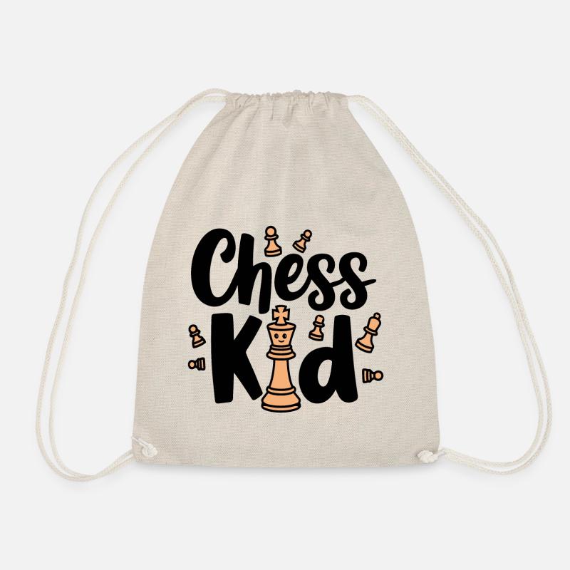 Chess Kid Schach Kinder Sprüche Zitate - Turnbeutel - Natur