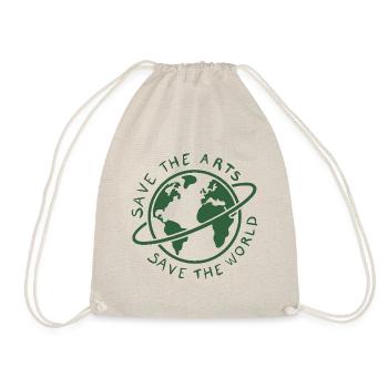 Save the Arts Save the World Erde Umweltaktivist - Turnbeutel - Natur - Vorne