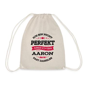 AARON PERFEKT - VORNAME AARON - Turnbeutel - Natur - Vorne