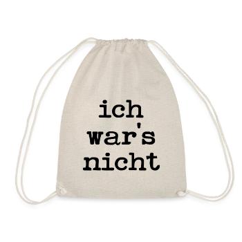 UNSCHULDIG LUSTIGE SPRÜCHE UNSCHULD - Turnbeutel - Natur - Vorne