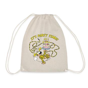 Marsupilami It's Party Time Birthday Design - Drawstring Bag - nature - Front