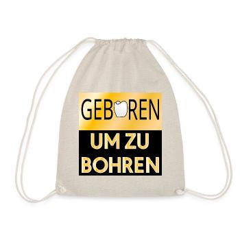 ZAHNFÜLLUNG ZAHNÄRZTIN - Turnbeutel - Natur - Vorne