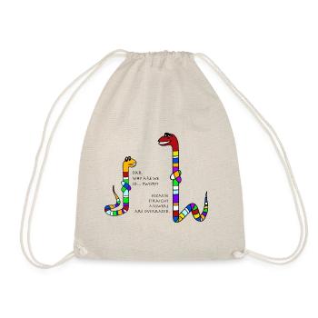 Twisty snakes - Drawstring Bag - nature - Front