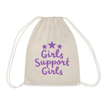 Filles Soutien Filles Déclaration Amitié - Sac de sport léger - nature - Devant
