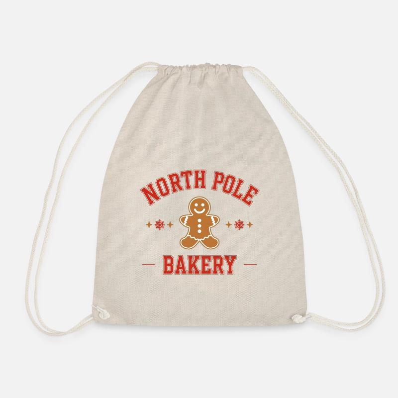 College Style Lebkuchenmann – North Pole Bakery - Turnbeutel - Natur