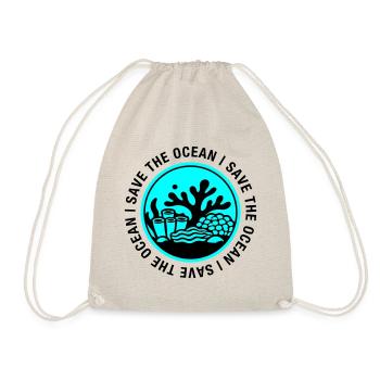 Save the Ocean - Drawstring Bag - nature - Front