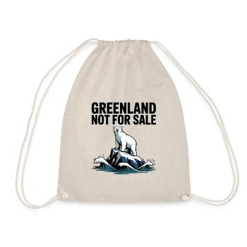 Le Groenland n’est pas à vendre ! - Groenland / Grønland - Sac de sport léger - nature - Devant