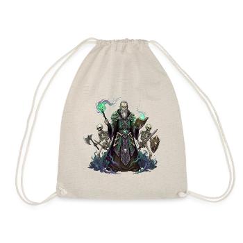 The Dark Necromancer and His Servants - Drawstring Bag - nature - Front