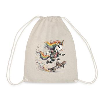 Skateur Licorne Skate & Shine - Sac de sport léger - nature - Devant