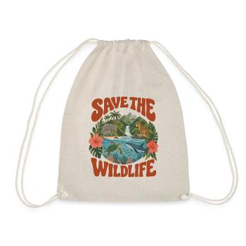 Save The Wildlife - Turnbeutel - Natur - Vorne