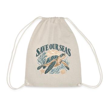 Save Our Seas Sea Turtle - Turnbeutel - Natur - Vorne