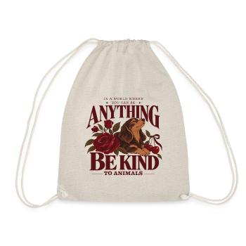 Be Kind To Animals Dachshund - Turnbeutel - Natur - Vorne