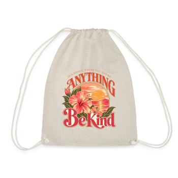 In A World Be Kind Tropical - Turnbeutel - Natur - Vorne