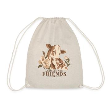 Animals Are Friends Cow & Calf - Turnbeutel - Natur - Vorne