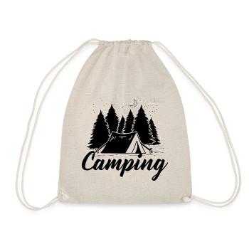 Camping Motorhome Van Vintage in caravan caravan - Drawstring Bag - nature - Front