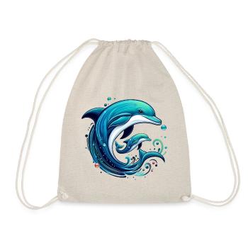 Dolphin - Drawstring Bag - nature - Front