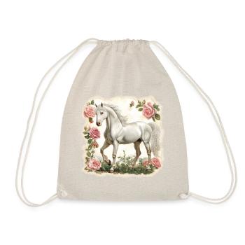Fleurs vintage pour chevaux - Sac de sport léger - nature - Devant