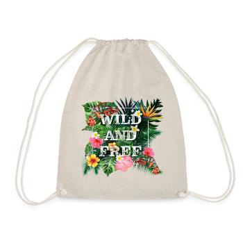 Wild and Free - Drawstring Bag - nature - Front