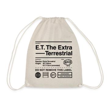 E.T. The Extra-Terrestrial Care Label - Drawstring Bag - nature - Front