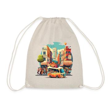 Le marché animé de la ville - Sac de sport léger - nature - Devant