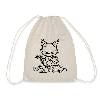 Cute RPG Are you sure? - Drawstring Bag - nature - Front