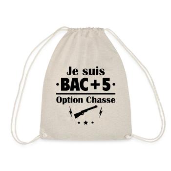 Bac+5 option chasse, fête des pères,cadeau de noël - Sac de sport léger - nature - Devant