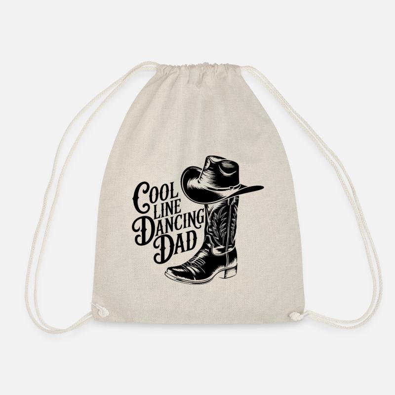 Linedance Papa Cooler Line Dance Papa - Turnbeutel - Natur