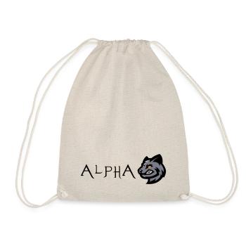 Wolf Wolf Alpha - Turnbeutel - Natur - Vorne
