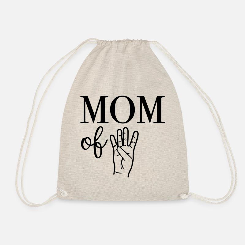 Mom of Four Mutter - Turnbeutel - Natur
