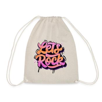 Let's Rock - Drawstring Bag - nature - Front