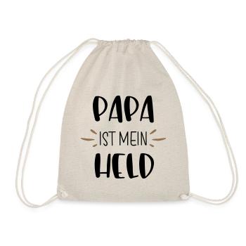 Papa ist mein Held - Turnbeutel - Natur - Vorne