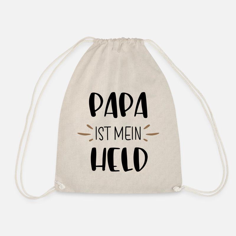 Papa ist mein Held - Turnbeutel - Natur