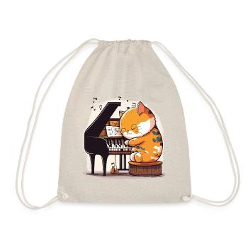 Feline Harmony - Drawstring Bag - nature - Front