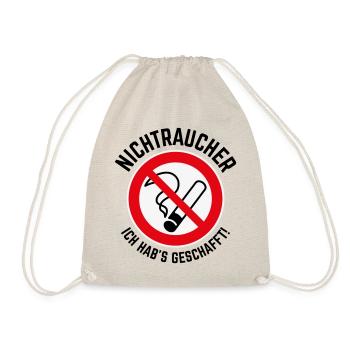Nichtraucher – Ich Hab’s Geschafft! (3C / B) - Turnbeutel - Natur - Vorne