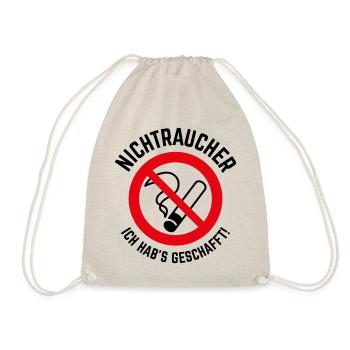 Nichtraucher – Ich Hab’s Geschafft! (2C) - Turnbeutel - Natur - Vorne