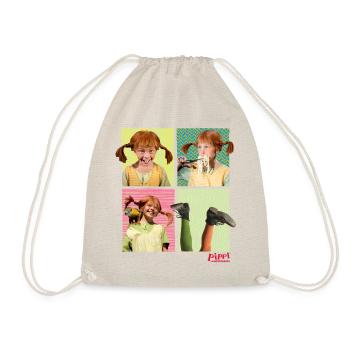Pippi Langstrumpf Portraits Von Pippi - Turnbeutel - Natur - Vorne