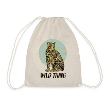 Wild Thing mit Leopard - Turnbeutel - Natur - Vorne