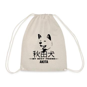Akita, mein bester Freund - Turnbeutel - Natur - Vorne
