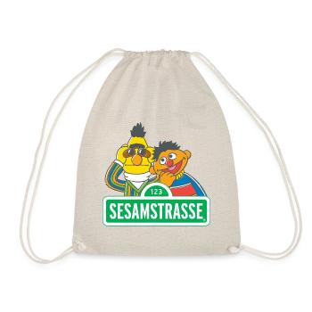 Sesame Street 123 With Ernie And Bert - Drawstring Bag - nature - Front
