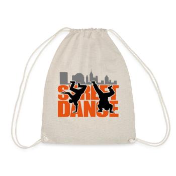 Streetdance Breakdance vor Skyline breakdance - Turnbeutel - Natur - Vorne