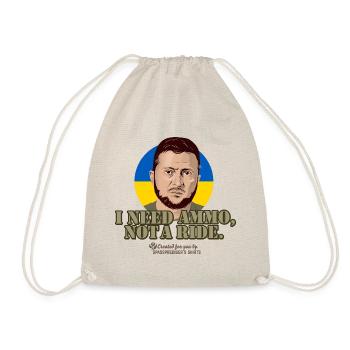 Ukraine Selenskyj Zitat Ammo - Turnbeutel - Natur - Vorne