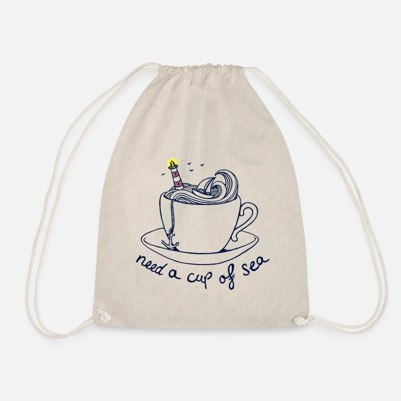 need a cup of maritime maritime - Drawstring Bag - nature