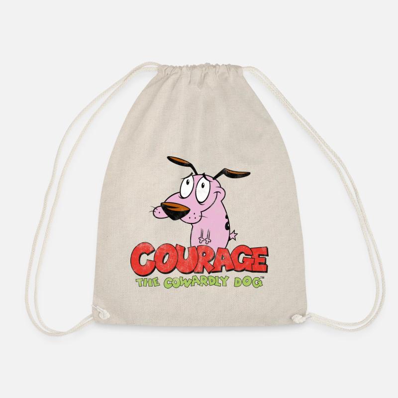 Courage Der Feige Hund Logo - Turnbeutel - Natur