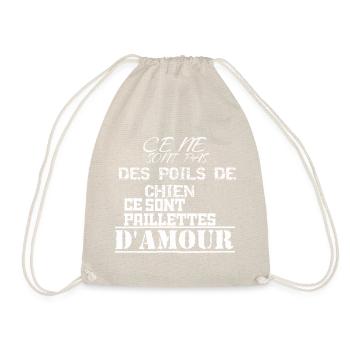 CE NE SONT PAS DES POiLS DE CHIEN - Sac de sport léger - nature - Devant
